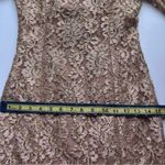 Vintage Ambria Lace Sparkle Mini Short Dress Gold Small 4 Photo 10