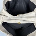 Free People  large cream gray washed tote purse 16x12x6.5" 11" handle Photo 5