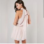 DO+BE  Pale Pink Halter Tie Neck Mini Dress Medium Photo 1
