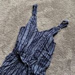 Derek Heart  Navy White Striped Sleeveless Jumpsuit SIZE S Photo 1