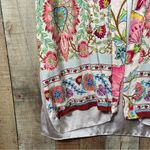 ZARA  XS Floral Long Kimono Robe Open Front Pockets Side Slits Lined Leisure Photo 2