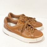 Kizik Vegas Walking Shoes Sneakers Womens Size 7.5 Brown Leather Casual Comfort Photo 2