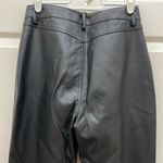 Motel Rocks Black Matte High Waist Zoven Flare Trouser Photo 5