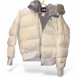 The North Face  Women's Cream and Gray Puffer Jacket Photo 0