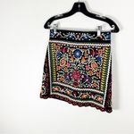 Lulus Black Don’t Stop The Party Embroidered Hidden Mini Skirt, Size Small Photo 6