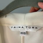 Trina Turk  Concourse Surplice V-Neck Short Sleeve Oversized Top XS-S Photo 4
