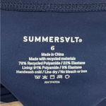 Summersalt  Deep Blue High Cut Mid Rise Bikini Bottom NEW Size 6 Photo 4