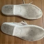 Diane Von Furstenberg  Cream Flats with Lace Crotchet Detailing Photo 4