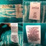 Zella  Marled Hoodie Zipper Sweatshirt Jacket Long Sleeves Teal S Photo 6