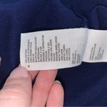 COS  Navy Blue Frilly Ruffle 100% Wool Crew Neck Sweater XS Photo 2