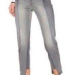 frame denim NEW! Size 30 Nouveax Le Mix Gris Ankle Straight Crop Jean Distressed Photo 1