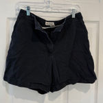 Crossroads Cotton‎ Shorts Casual Everyday High Waist Black Size 10M Photo 0