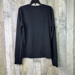 Free Country  Size Medium Crewneck Long Sleeve w/Thumb-Holes Black Athletic Shirt Photo 1