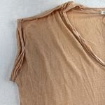 Free People We The  S Small Under the Sun Tee Shirt Linen Blend Slouchy Oversized Photo 6
