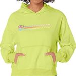 Champion Lime Green Hooded Long Sleeve Top Size Small Photo 0