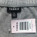 Torrid Skater Dress 1X Gray Off Shoulder Flowy A-Line Jersey Stretch Knit New Photo 8