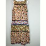 Sheilay Ditsy Floral Multicolor sleeveless Shift Maxi Bohemian Dress LARGE NWT Green Photo 4