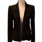 Anne Klein Black Vintage 1970s 100% Wool Women’s Blazer with Peak Lapels Size 4 Photo 0