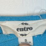 Entro  Blue Bell Sleeve Peplum Oversize Blouse Size Small EUC #7723 Photo 4