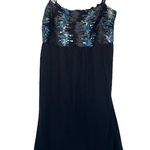 Bebe Vintage Black Sequined Bodice Mini Bubble Hem Dress Medium Photo 1