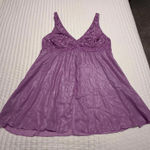 Soma  Purple Lingerie Babydoll Slip Nightie Lace Mesh & Chiffon XXL Photo 0