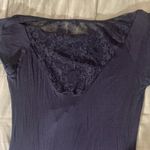 Marshalls Black short sleeve top with Lace Size: Large. NWT Photo 1