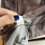 Brown floral mesh strapless dress Size L Photo 4