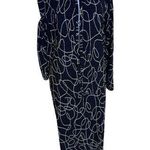 Vintage Pleat Pleat by Rafael Women's Abstract Print Dress Black & White S Photo 0