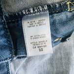 Guess  Vintage Y2K Embroidered Mid Rise Distress Jeans Denim Straight Pants Sz 32 Photo 9