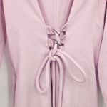 Tibi Lace-Up Crepe Midi Dress Purple Lilac Size 8 Photo 10