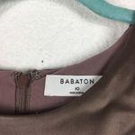 Aritzia Babaton Satin Mini Dress 10 Pressure 90s Taupe High Shine Racer Back Photo 5