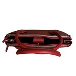 Kenneth Cole  Reaction Pebbled Faux Red Leather Large Handbag, Work or Travel Bag Photo 7