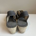 Toni Pons Espadrille Shoes Wedge Blue Cream Spain Cottagecore 41 US 10 Boho Heel Size 9.5 Photo 3
