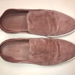 Vince  Women’s Garvey Leather Suede Pink and White Slip-On Shoes Photo 2