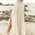 Abercrombie & Fitch  White Plunge Halter Maxi Dress Size XXS Photo 1