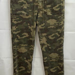 American Eagle women's green ankle zip camouflage drawstring joggers pants 6 Photo 0