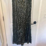 Rickie Freeman Teri Jon Mother Of The Bride Dress Crisscross Ruches Sequins Sz 6 Green Photo 4