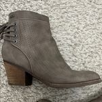 Roxy Devon Taupe Brown Textured Stacked Heel Ankle Booties - Size 9 Photo 11