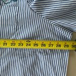 Blair NEW! Striped Floral Embroidered Pin Strip Pocket  Blouse Size 3X Photo 7
