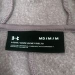 Under Armour Hoodie Womens Purple Pink Mesh Detail Loose Style Zip-Up Size Med Photo 2