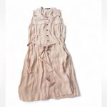 Sleeveless Belted Shirt Dress‎ Pink Photo 4