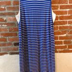 Chico's Chico’s Blue Striped Double Layered Dress Photo 4