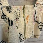 Liliana Meza New Athenna unique printed chic cropped top size Medium Shaut Photo 4