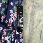 Trixxi  Spaghetti Strap XS Surplice Floral Jumpsuit Cropped Lined Wide Legs Photo 3