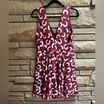 Elle Sasson Maroon Abstract Leopard Print V Photo 3