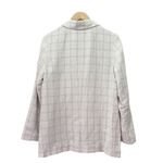 Madewell NWT  Dorset Blazer Windowpane Linen Blend Plaid Jacket Beige Size Large Photo 2