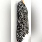 Tory Burch Veta Silk Dot Print Blouse Black Ivory Size Photo 5