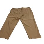 Women with Control Capri Yoga Pants Beige Stretch Knit Leggings Pockets Size 2X Photo 1