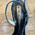 Rodo Women’s Rhinestone Strappy High Heels Black Size 39 Used Evening Formal Photo 5