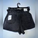 Forever 21 NWT  Paperbag Black Denim Shorts Size 28 Photo 2